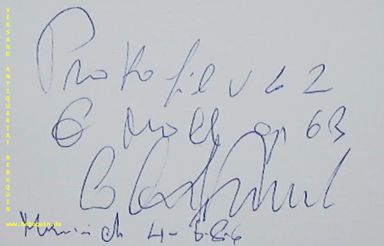 ACCARDO, Salvatore (Violinist, Dirigent): - eigenhndig signierte und datierte Autogrammkarte.