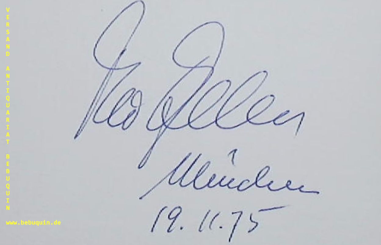 ADAM, Theo (Bassbariton): - eigenhndig signierte und datierte Autogrammkarte.
