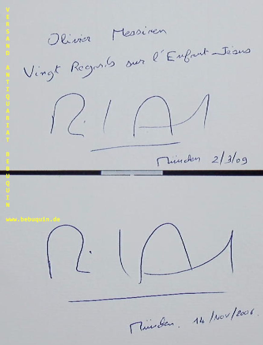 AIMARD, Pierre-Laurent (Pianist): - 2 eigenhndig  signierte und datierte Autogrammkarten.
