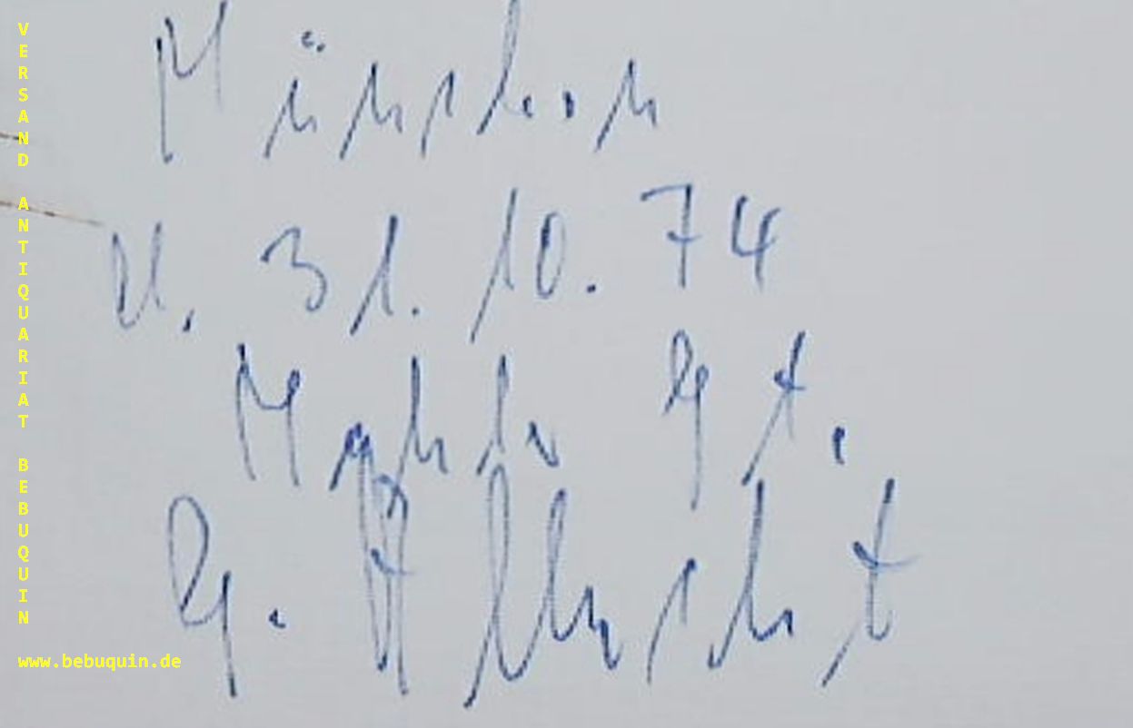 ALBRECHT, Gerd (Dirigent): - eigenhndig  signierte und datierte Autogrammkarte.