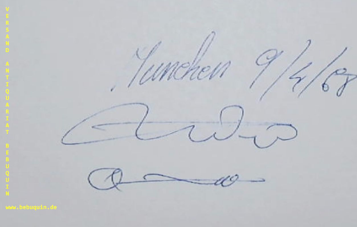 ANDRE, Maurice (Trompeter): - eigenhndig signierte und datierte Autogrammkarte.