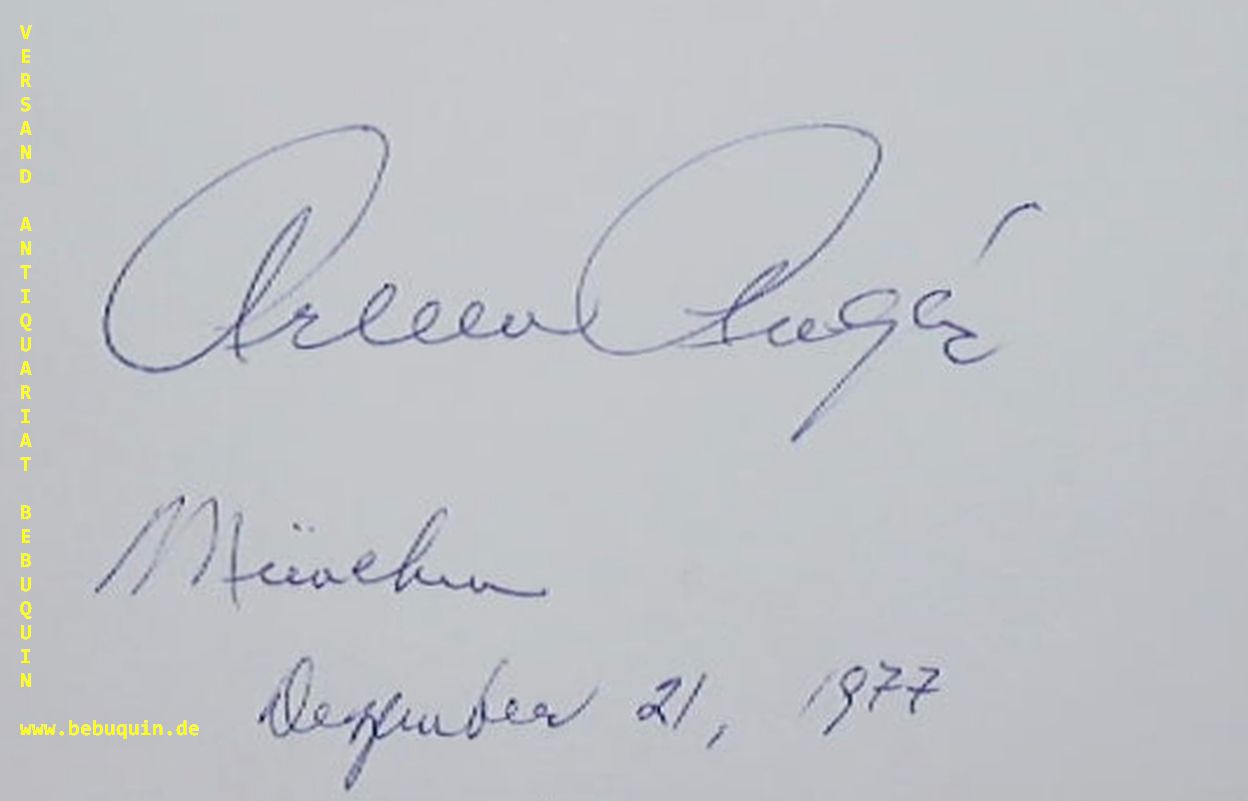 AUGER, Arleen (Sopran): - eigenhndig signierte und datierte Autogrammkarte.