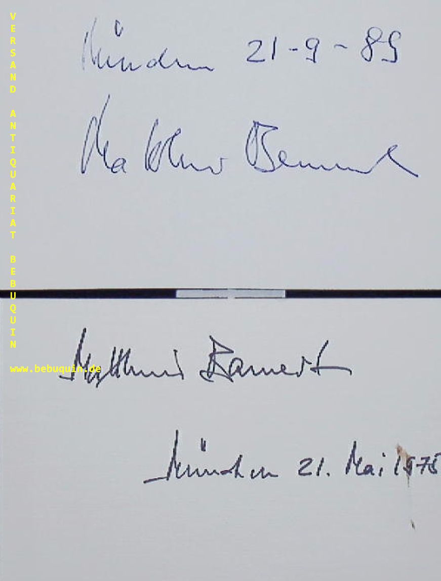 BAMERT, Matthias (Dirigent): - 2 eigenhndig signierte und datierte Autogrammkarten.