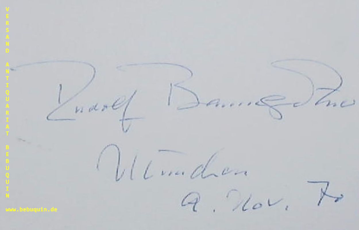 BAUMGARTNER, Rudolf (Dirigent): - eigenhndig signierte und datierte Autogrammkarte.