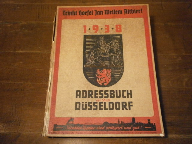 DSSELDORF.- - ADRESSBUCH DER STADT DSSELDORF 1938.-  Zur 650-Jahr-Feier.