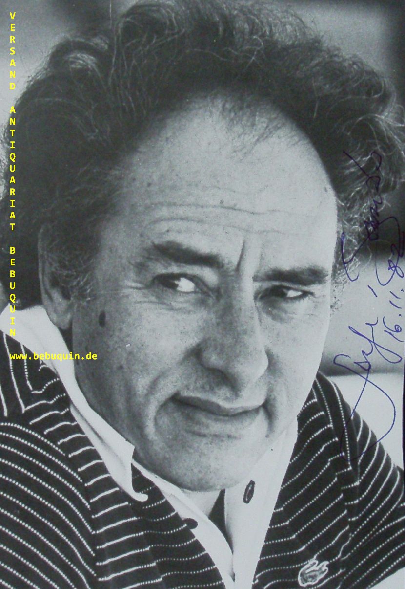 BAUDO, Serge (Dirigent): - eigenhndig signierte und datierte Portraitseite. Mit dem Orchestre de Lyon.