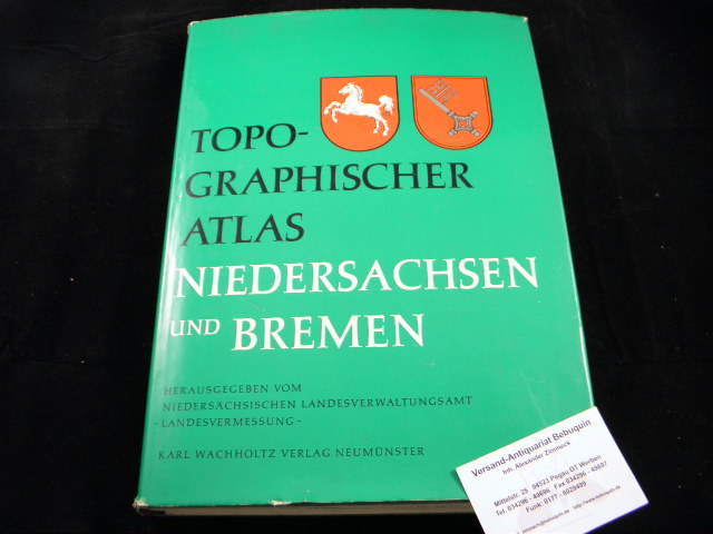 ATLANTEN.-  SEEDORF, Hans Heinrich: - Topographischer Atlas Niedersachsen und Bremen. Eine Landeskunde in 111 Karten.