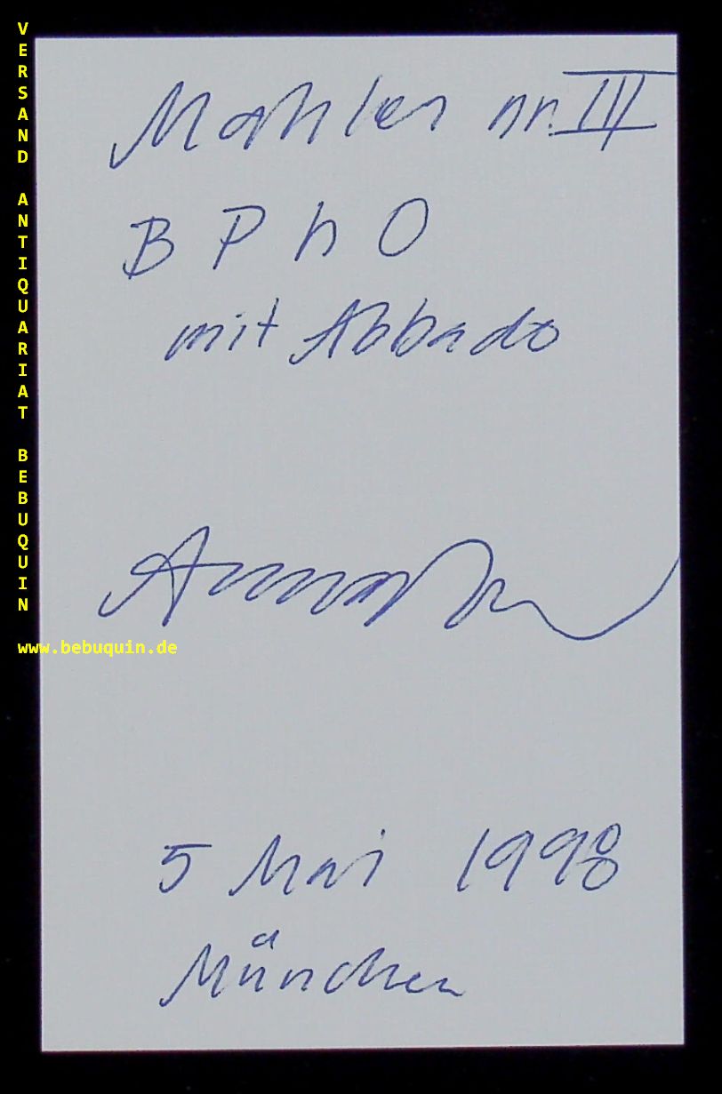 LARSSON, Anna (Alt): - eigenhndig signierte und datierten Autogrammkarte.