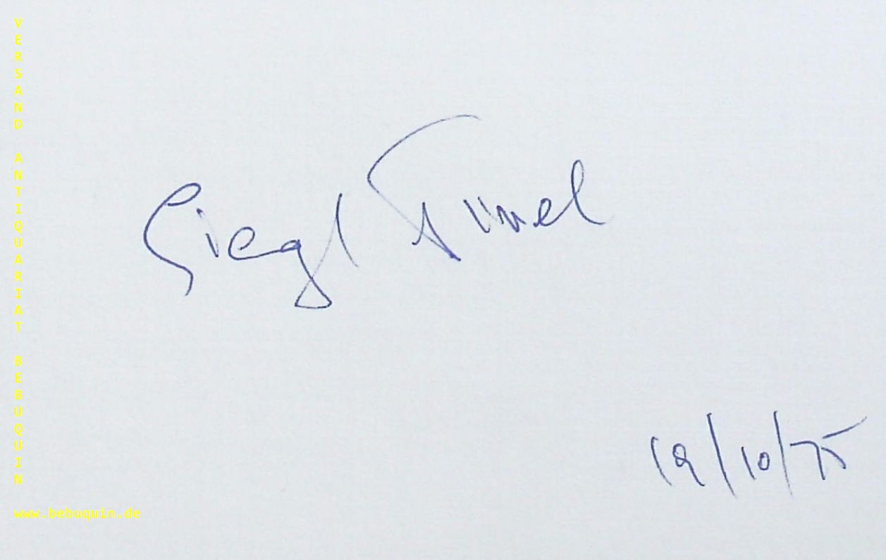 AMADEUS QUARTET.-  NISSEL, Siegmund (Violinist): - eigenhndig signierte und datierte Autogrammkarte.