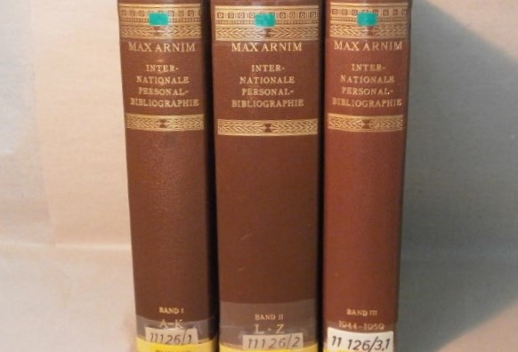 ARNIM, Max: - Internationale Personalbiographie 1800 - 1943.