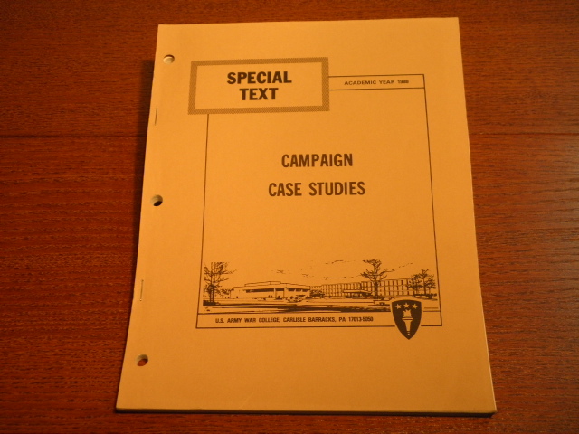  - CAMPAIGN CASE STUDIES.-  Special Text.