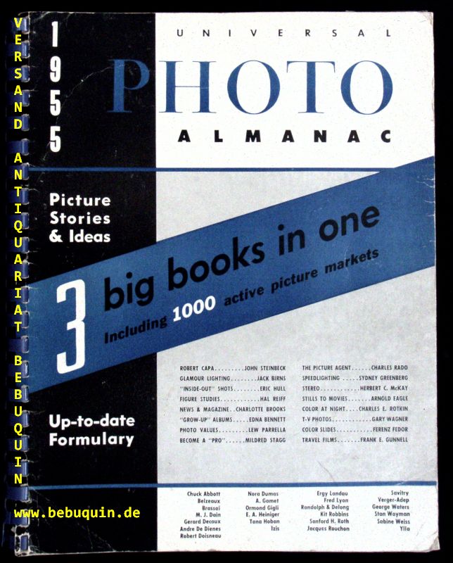 BENNETT, Edna: - (Hrsg.) 1955 Universal photo almanac. Picture Stories & Ideas.