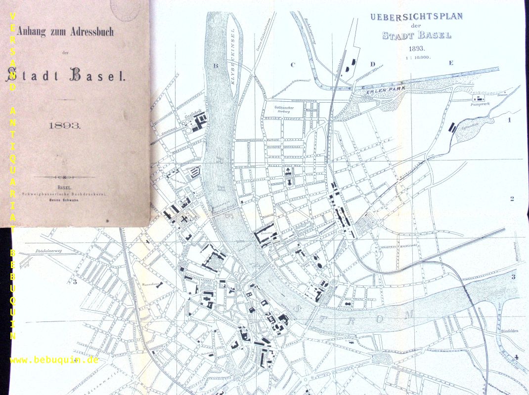 BASEL.- - ANHANG ZUM ADRESSBUCH DER STADT BASEL 1893.- (Nach den Straen sortiert.)