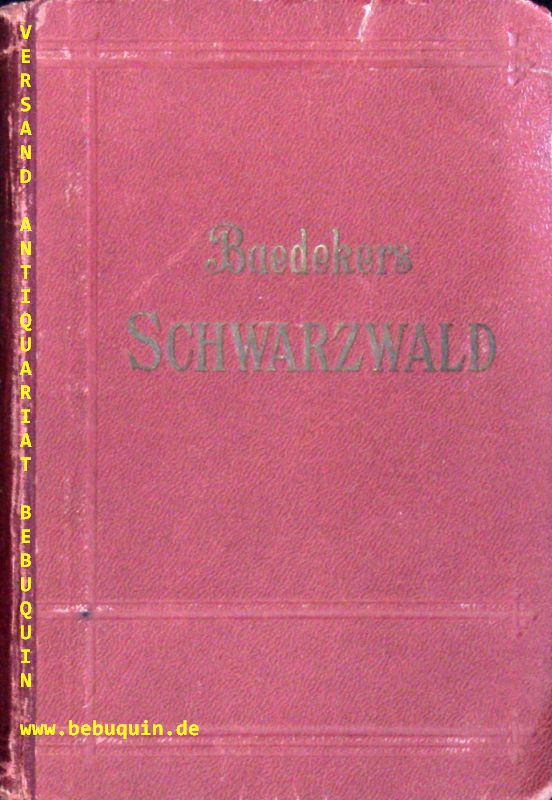 BAEDEKER.- - SCHWARZWALD.- Odenwald - Bodensee. Handbuch fr Reisende.